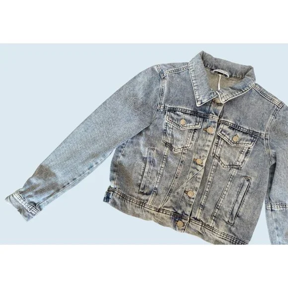 FREE PEOPLE Rumors Denim Jean Jacket Size Small - Picture 5 of 8